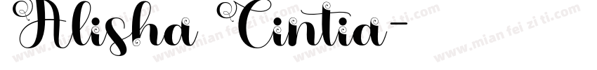 Alisha Cintia字体转换